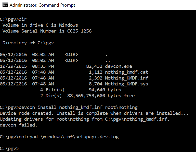 Figure 1 - No Signature = No Install. Just what you'd expect