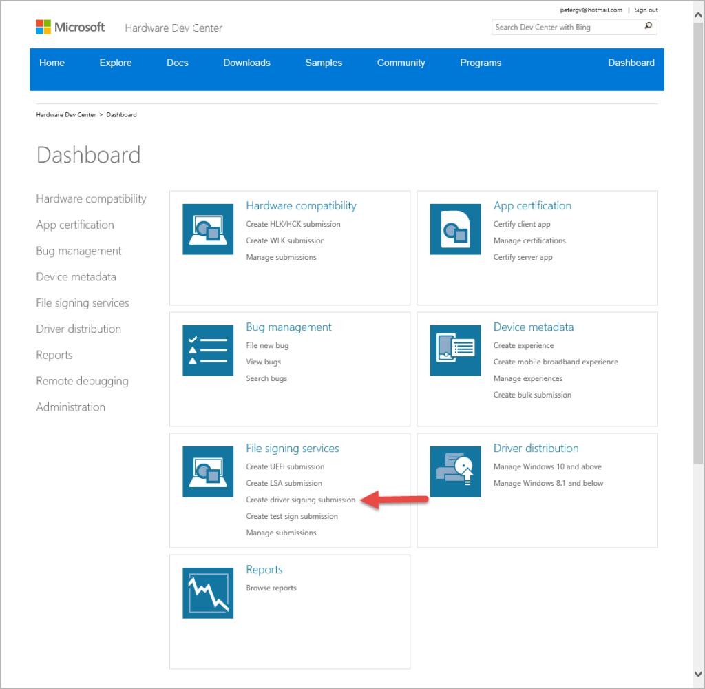 Figure 8 - Login to SysDev...Click Where Indicated