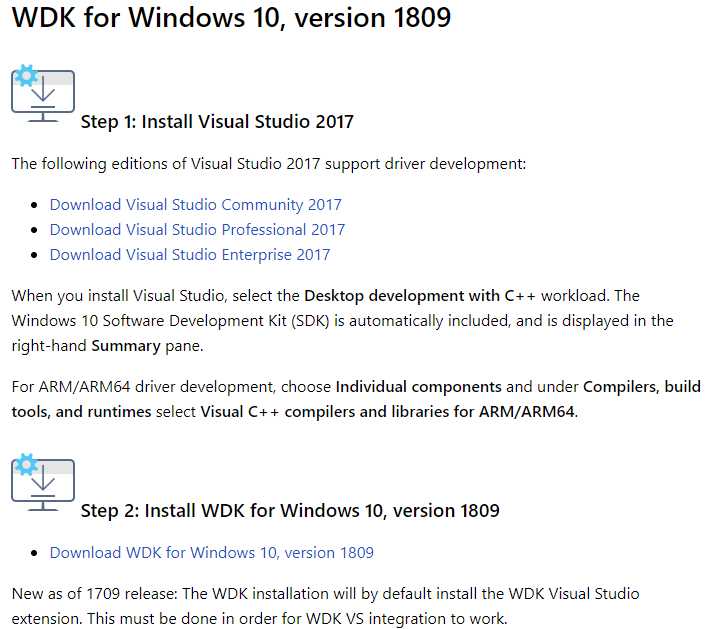 OSR Driver Development Seminar Laptop Setup Requirements – OSR