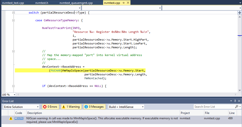 Figure 4—Farewell to the Dedicated Code Analysis Window